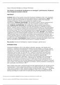 Impact of Emotional Intelligence on Manager Performance The impact of emotional intelligence on managers’ performance: Evidence from hospitals located in Tehran