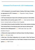 Automated Test Framework (ATF) Fundamentals Micro-Certification 2023 with complete solution