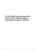 NR 293 Final Exam Questions With Answers 2023/2024 | Graded A+ 