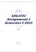 LGL3702 Assignment 1 Semester 2 2023