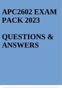 APC2602 EXAM PACK 2023