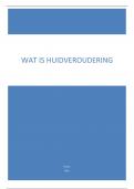 Verpleegkundige aantekening - huidveroudering