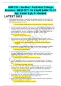 NUR 224 - Southern Technical College, Brandon - HESI EXIT RN EXAM BANK V1-V7 > Latest > A+ Graded.