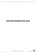 FAC3702 EXAM PACK 2022 , University of South Africa (Unisa)