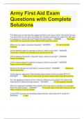 Bundle For First Aid 2023 Exam Questions and Answers