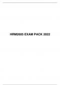 HRM2605 EXAM PACK 2022, University of South Africa (Unisa)