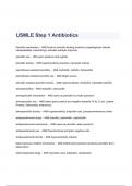 USMLE Step 1 Antibiotics Questions & Answers 2023 ( A+ GRADED 100% VERIFIED)