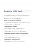 Immunology USMLE Step 1 QUESTIONS & ANSWERS 2023 ( A+ GRADED 100% VERIFIED)