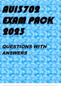 AUI3702 EXAM PACK 2023