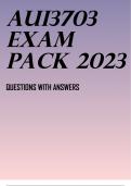 AUI3703 EXAM PACK 2023