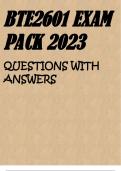 BTE2601 EXAM PACK 2023