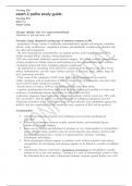 Nursing 530  exam 2 patho study guide.