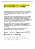 OPSEC Refresher Training Exam Questions and Answers 2023