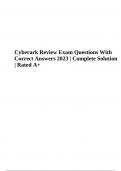 Cyberark Exam Questions With Correct Answers | Latest Update 2023/2024 (GRADED)