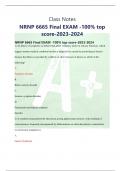 NRNP 6665 Final Exam (2 Versions, 200 Q & A, Latest-2022/2023) / NRNP 6665N Final Exam / NRNP6665 Final Exam / NRNP-6665N Final Exam: Walden University | 100% Verified Q & A |Class Notes NRNP 6665 Final EXAM -100% top score- NRNP 6665 Final EXAM -100% top