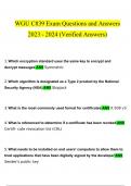 WGU C839 Exam questions and answers latest 2023 - 2024 [100% correct answers]