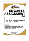 ENG2613 ASSIGNMENT4 DUE 8 SEPTEMBER 2023