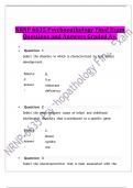 NRNP 6635 Psychopathology Final Exam Questions and Answers Graded A+.