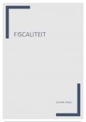 Samenvatting -  Fiscaliteit