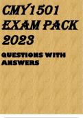 CMY1501 EXAM PACK 2023