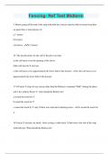 Fencing- Ref Test Midterm | 2023 | Questions with 100% Correct Answers | Updated & Verified | 22 Pages