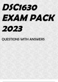 DSC1630 EXAM PACK 2023