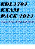 EDL3703 EXAM PACK 2023