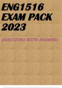 ENG1516 EXAM PACK 2023