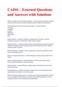 CAISS – External Questions and Answers( A+ grade)