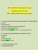 ISA Arborist Certification Exam Questions and Answers 2023 - 2024 (Verified Answers by Expert)