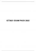 ICT 3621 EXAM PACK 2022, University of South Africa (Unisa)