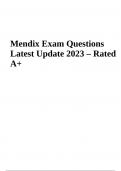 Mendix Certification Exam Questions With Answers Latest Updated 2024 | Mendix Certification Questions and Answers | Mendix Intermediate Exam Questions and Answers & Mendix Exam Questions With Correct Answers - Latest Update 2024/2025 (VERIFIED)