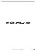LCP4804 EXAM PACK 2023, University of South Africa (Unisa)