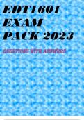 EDT1601 EXAM PACK 2023