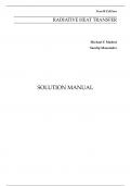 Radiative Heat Transfer 4th Edition By Michael Modest, Sandip Mazumder (Solution Manual)