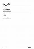 AQA AS BUSINESS PAPER 2 INSERT 2023 (7131/2: Business 2)