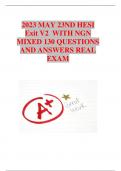 2023 MAY 23ND HESI Exit V2  WITH NGN MIXED 130 QUESTIONS AND ANSWERS REAL EXAM