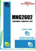 MNG2602 Assignment 1 Semester 2 2023