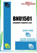 BNU1501 Assessment 4 Semester 2 2023