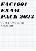 FAC1601 EXAM PACK 2023