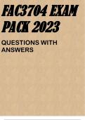 FAC3704 EXAM PACK 2023