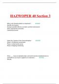 HAZWOPER 40 Section 3