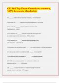 CSI 104 Top Exam Questions answers, 100% Accurate. Graded A+