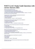 WSET Level 2 Study Guide Questions with correct Answers 2023.