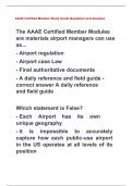 AAAE Certified Member Study Guide Questions and Answers