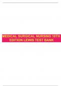 MEDICAL SURGICAL NURSING 10TH EDITION LEWIS TEST BANK