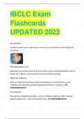 IBCLC Exam  Flashcards UPDATED 2023