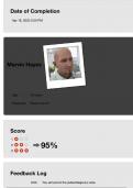 Marvn Hayes VSIM Feedback Log & Score.