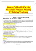 Women’s Health Care in Advanced Practice Nursing 2nd Edition Testbank