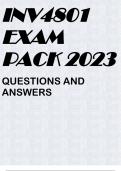 INV4801 EXAM PACK 2023